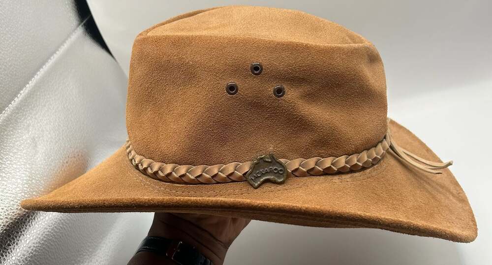 Jackaroo Genuine Australian Suede Leather Cowboy Outback Hat